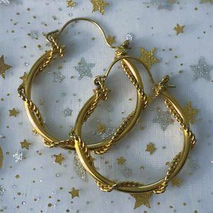 Vintage Gold Hoops